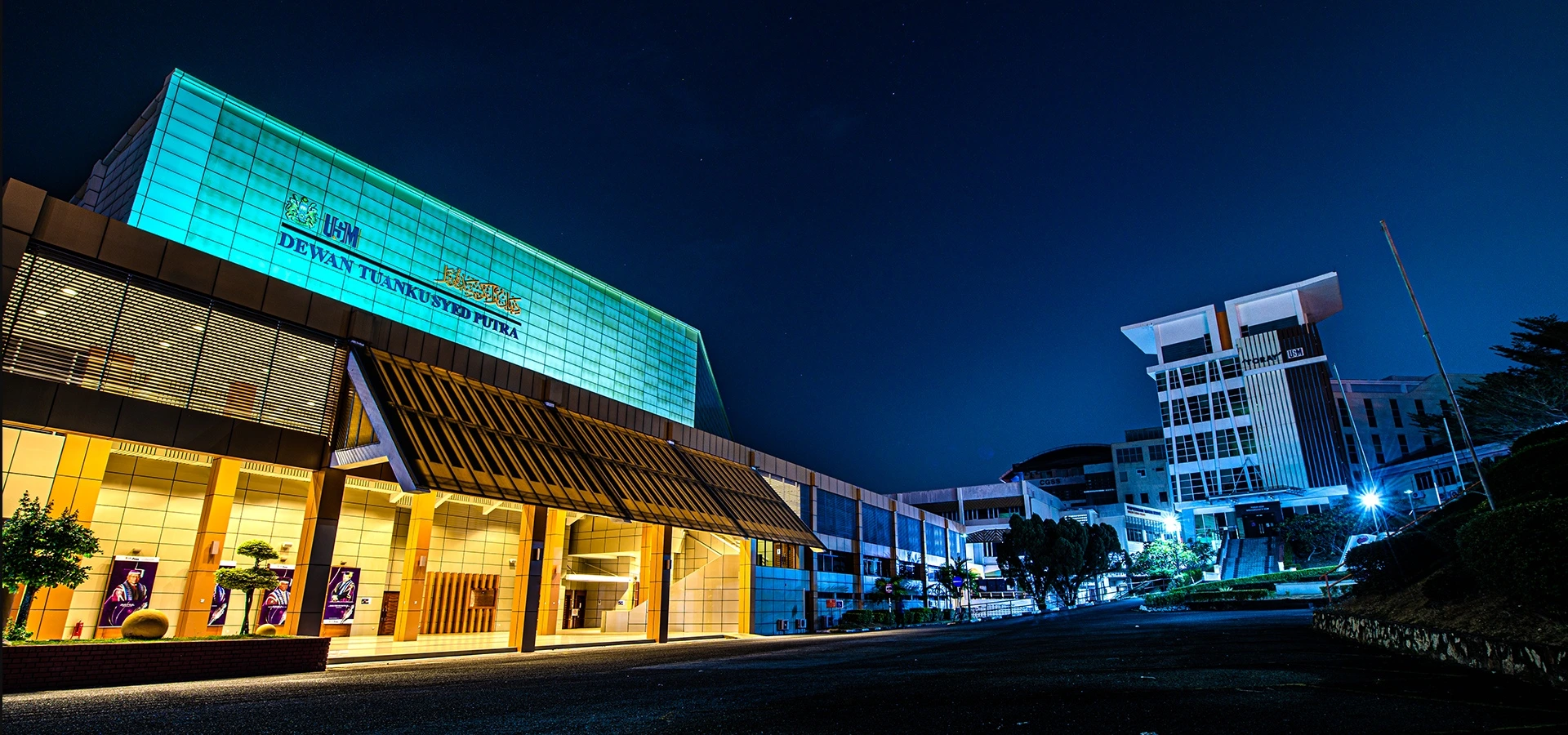 USM main campus at night, Penang